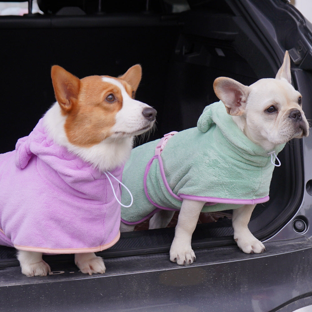 Zen Bath Robe | Bata Ligera y Ultra Absorbente para Perros y Gatos  Kioto.pet