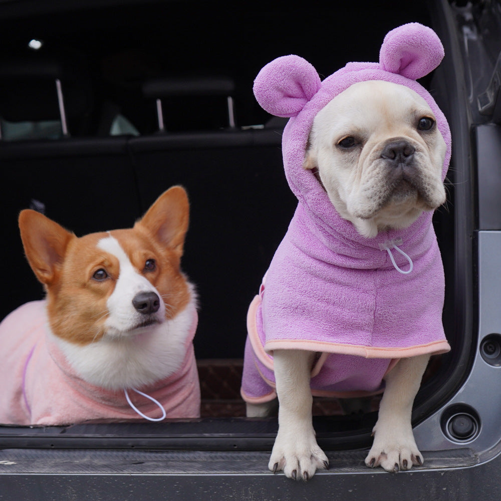 Zen Bath Robe | Bata Ligera y Ultra Absorbente para Perros y Gatos  Kioto.pet