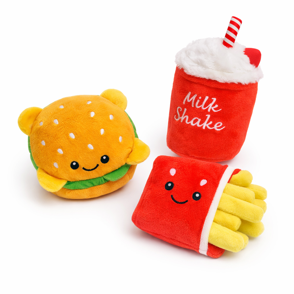 Set de Juguetes de Peluche Fast Food